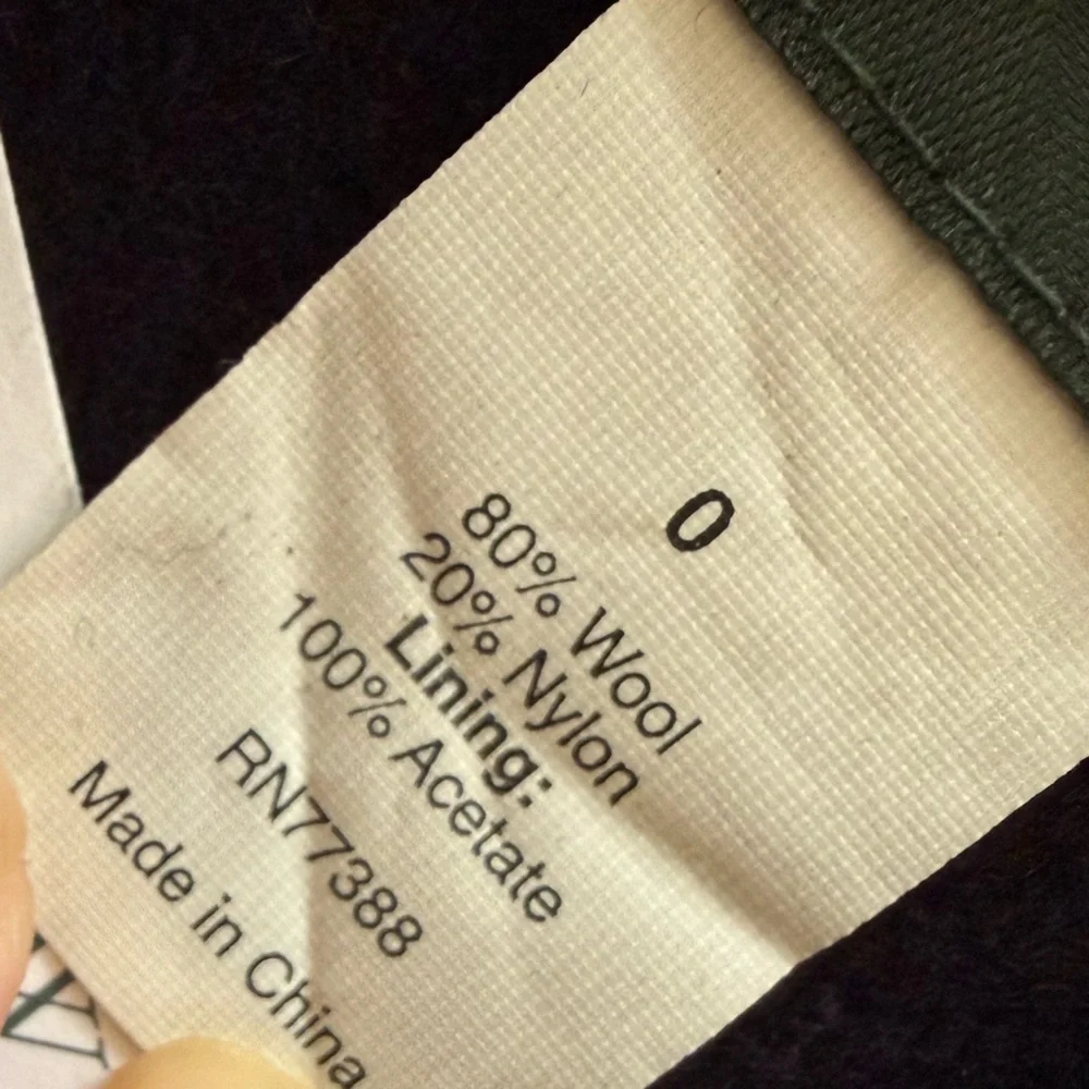 J. Crew NWT icon trench coat NAVY WOOL Coat sz 0 - Picture 6 of 14